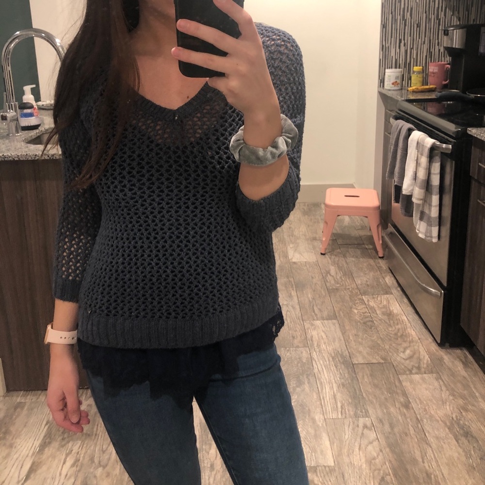 Abercrombie and Fitch blue sweater